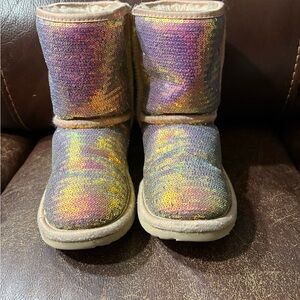 UGG Y size 1 Colorful Sequin Boots